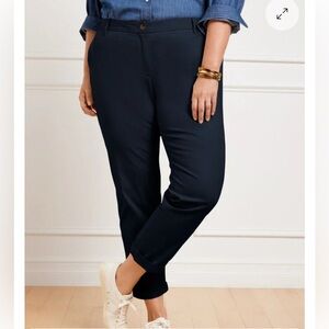 Talbots Chino Women’s Size 10 Navy Supersoft Relaxed Pants NWT